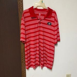 Georgia red collar shirt